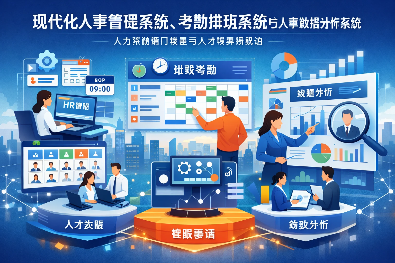 现代化人事管理系统、考勤排班系统与人事数据分析系统：人力资源部门转型与人才培养新路径