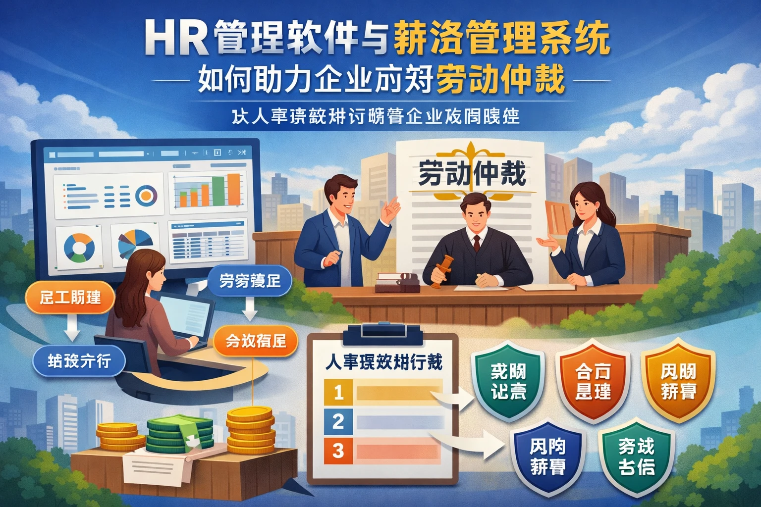 HR管理软件与薪资管理系统如何助力企业应对劳动仲裁 - 从人事系统排行榜看企业风险防控