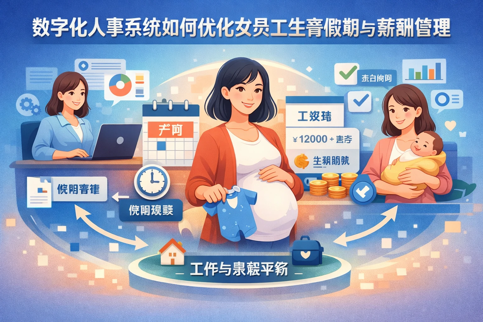 数字化人事系统如何优化女员工生育假期与薪酬管理