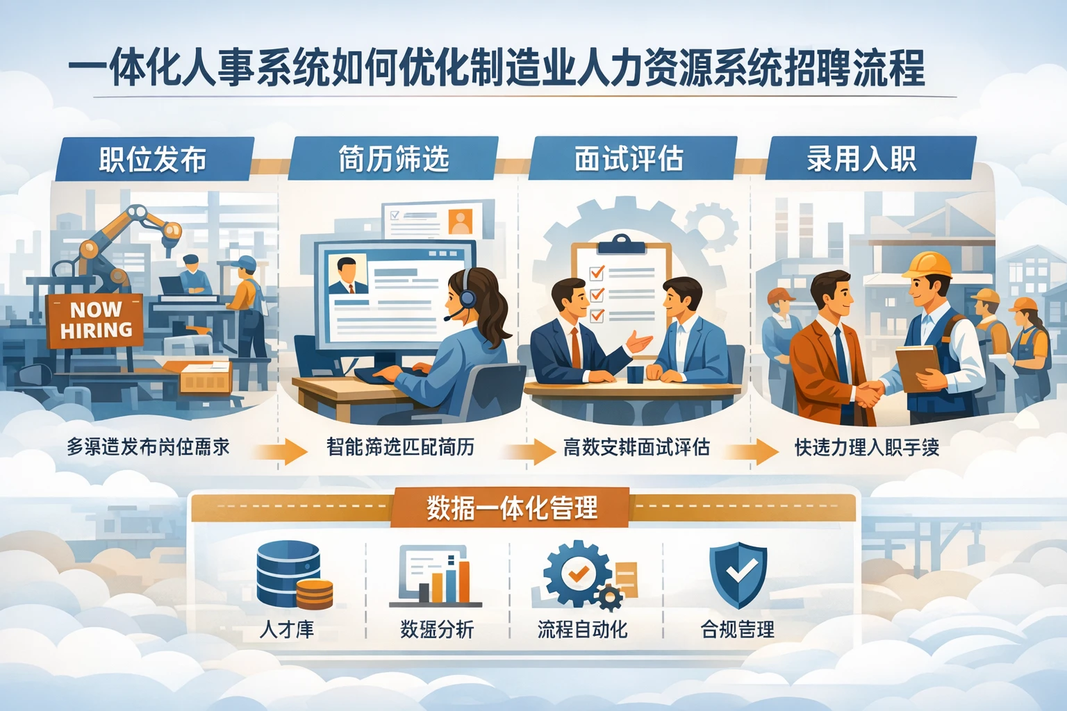 一体化人事系统如何优化制造业人力资源系统招聘流程