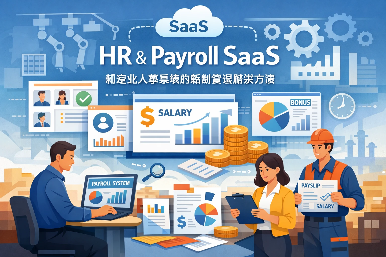 HR管理软件与人力资源SaaS：制造业人事系统的薪酬管理解决方案