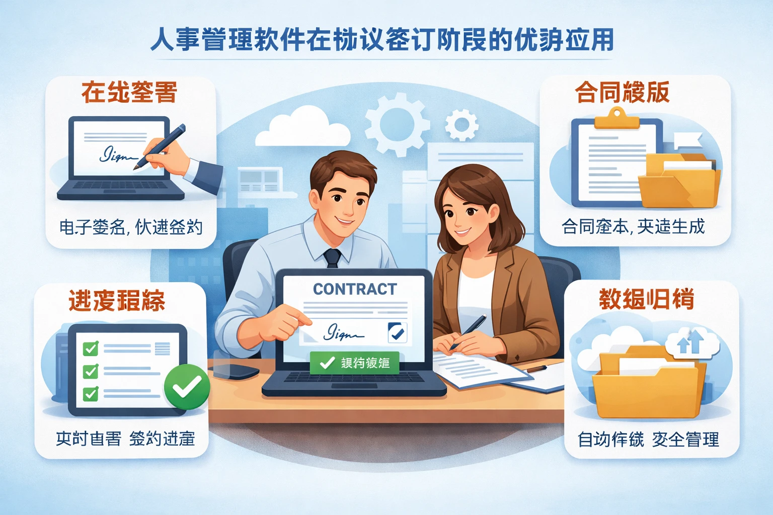 人事管理软件在协议签订阶段的优势应用