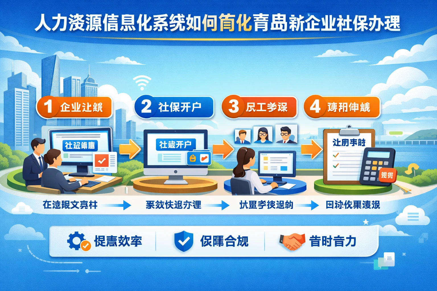 人力资源信息化系统如何简化青岛新企业社保办理全流程