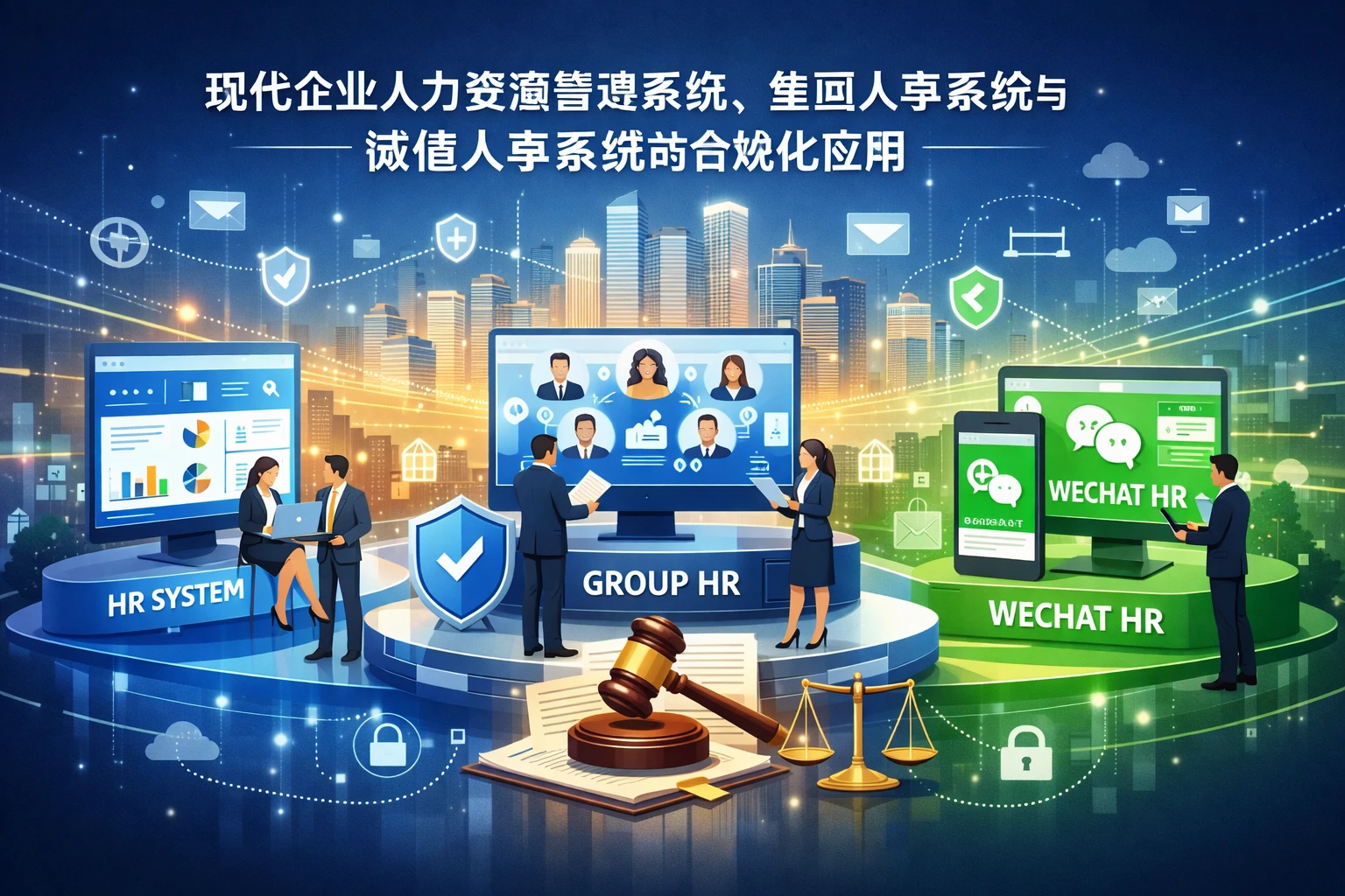 现代企业人力资源管理系统、集团人事系统与微信人事系统的合规化应用