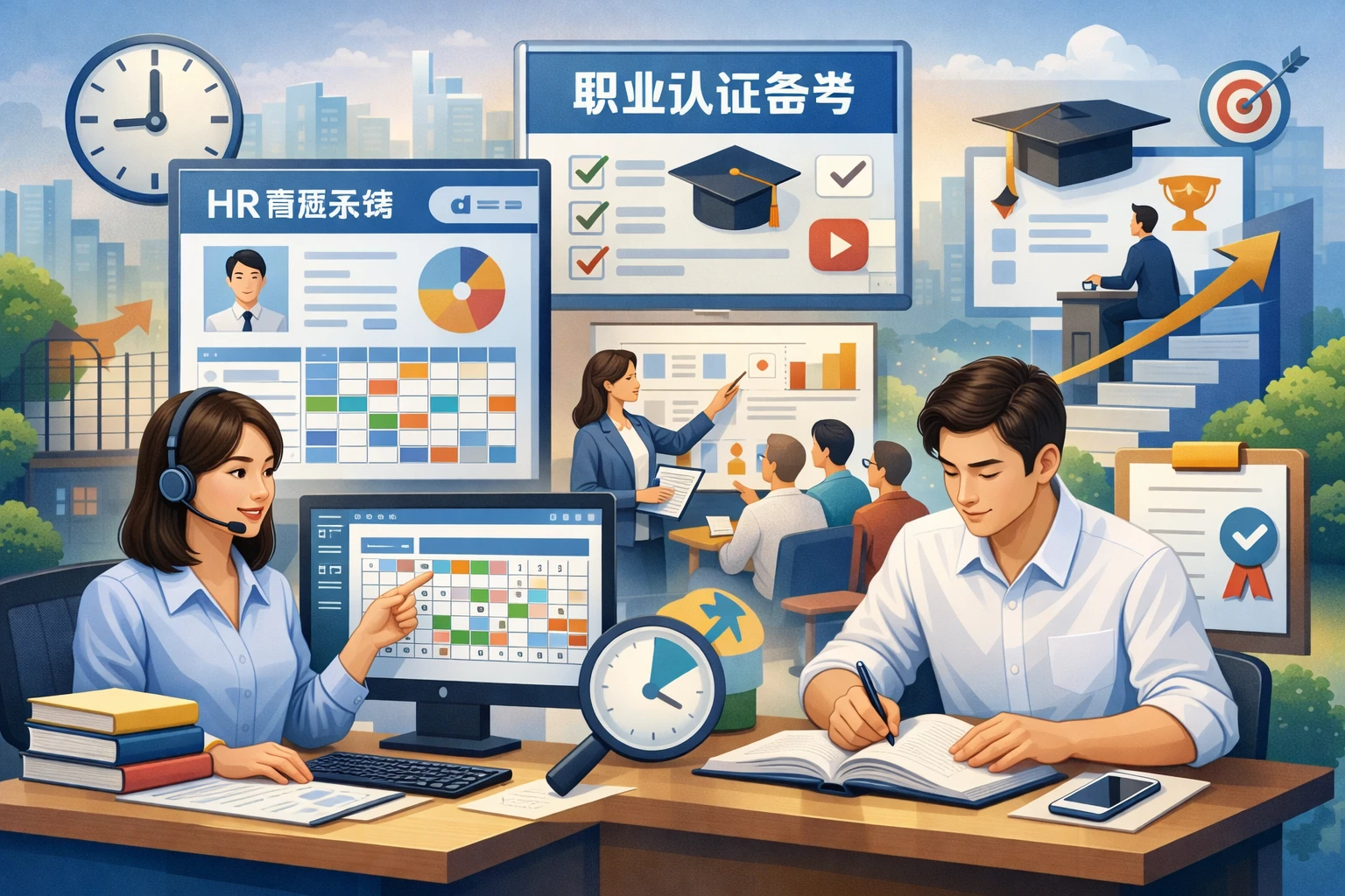 人事管理系统与培训服务：优化考勤排班系统助力职业认证备考