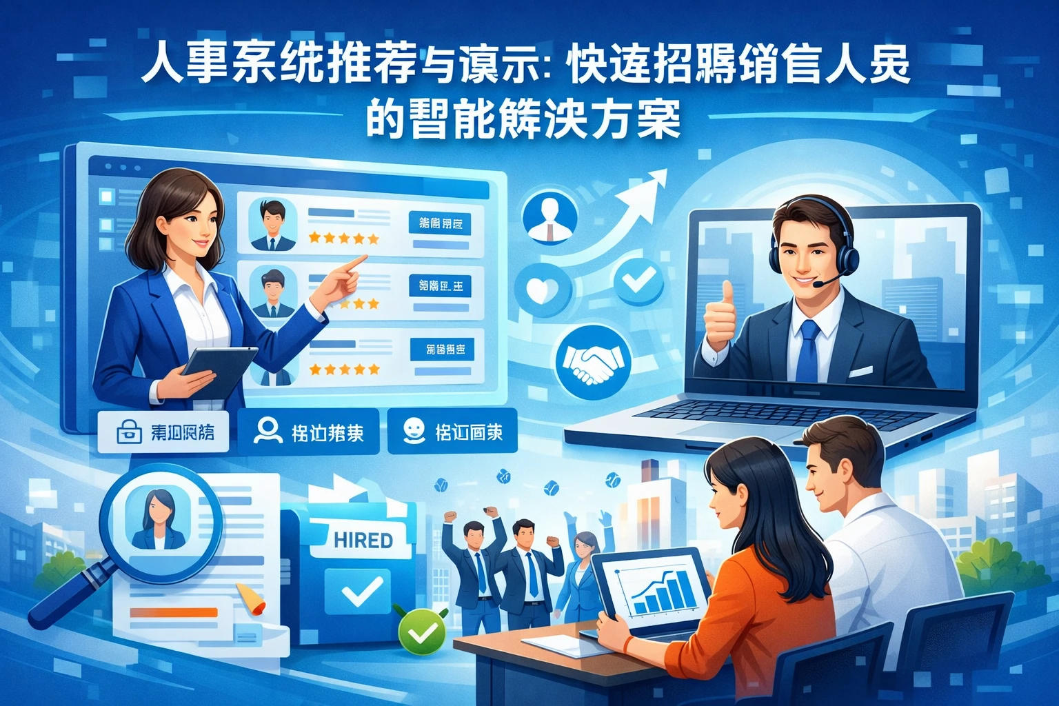 人事系统推荐与演示:快速招聘销售人员的智能解决方案