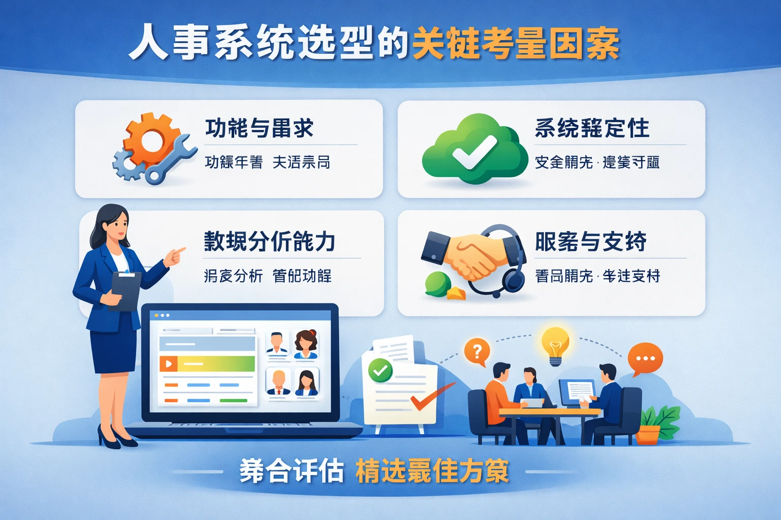 人事系统选型的关键考量因素