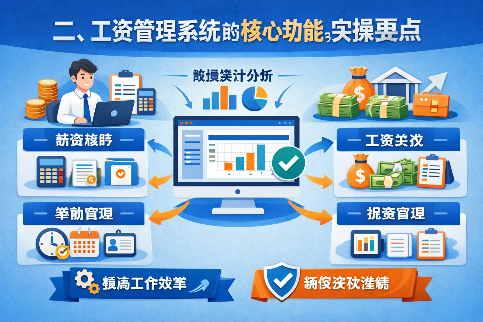 二、工资管理系统的核心功能与实操要点