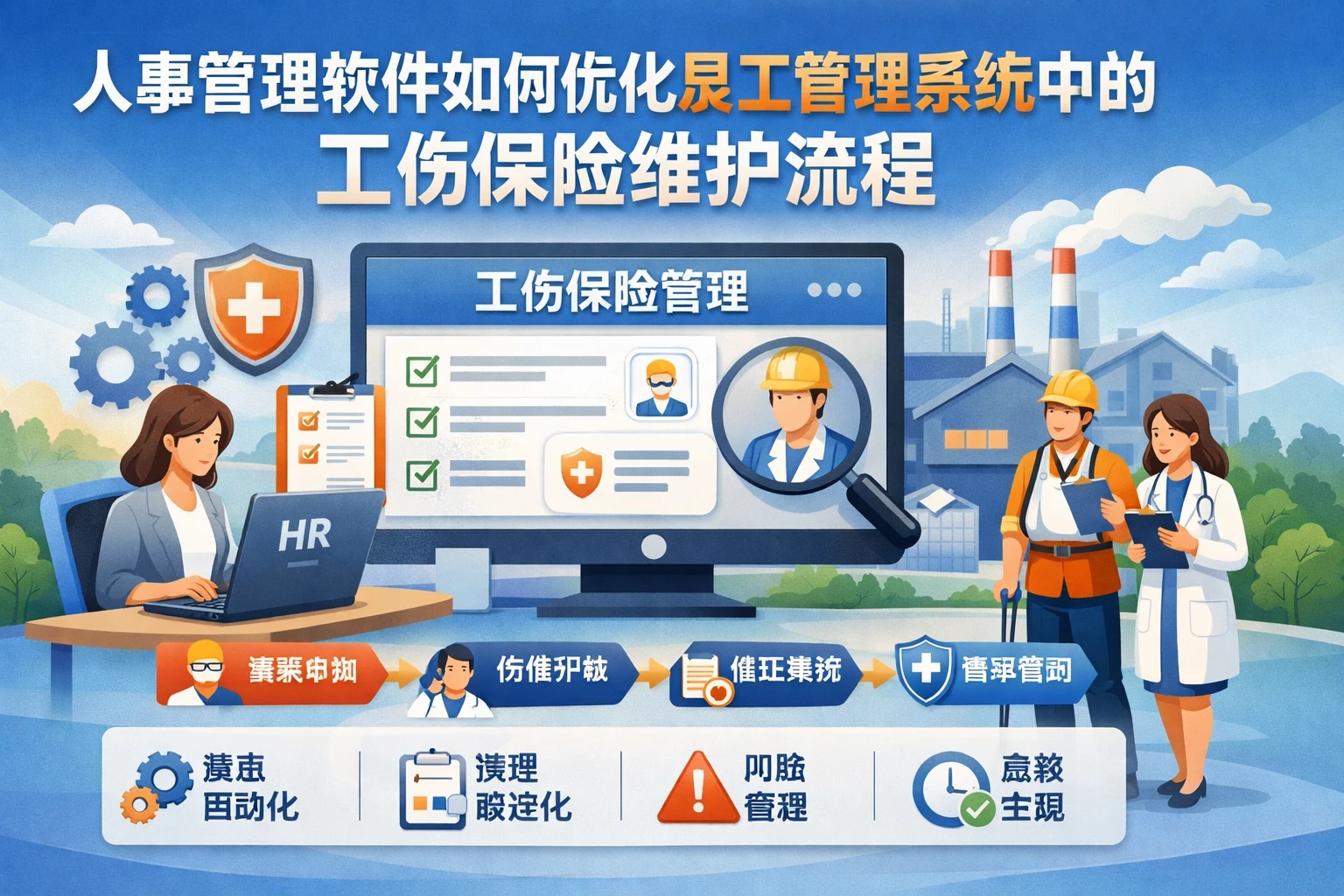 人事管理软件如何优化员工管理系统中的工伤保险维护流程