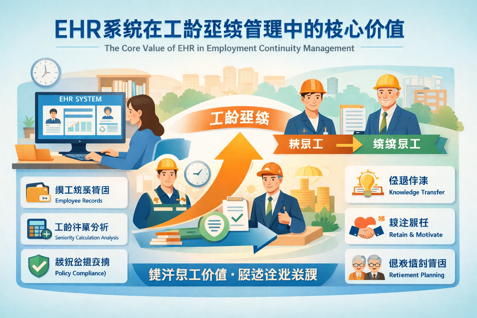 ehr系统在工龄延续管理中的核心价值