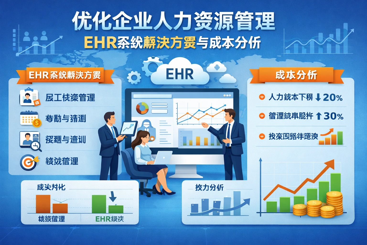 优化企业人力资源管理：EHR系统解决方案与成本分析