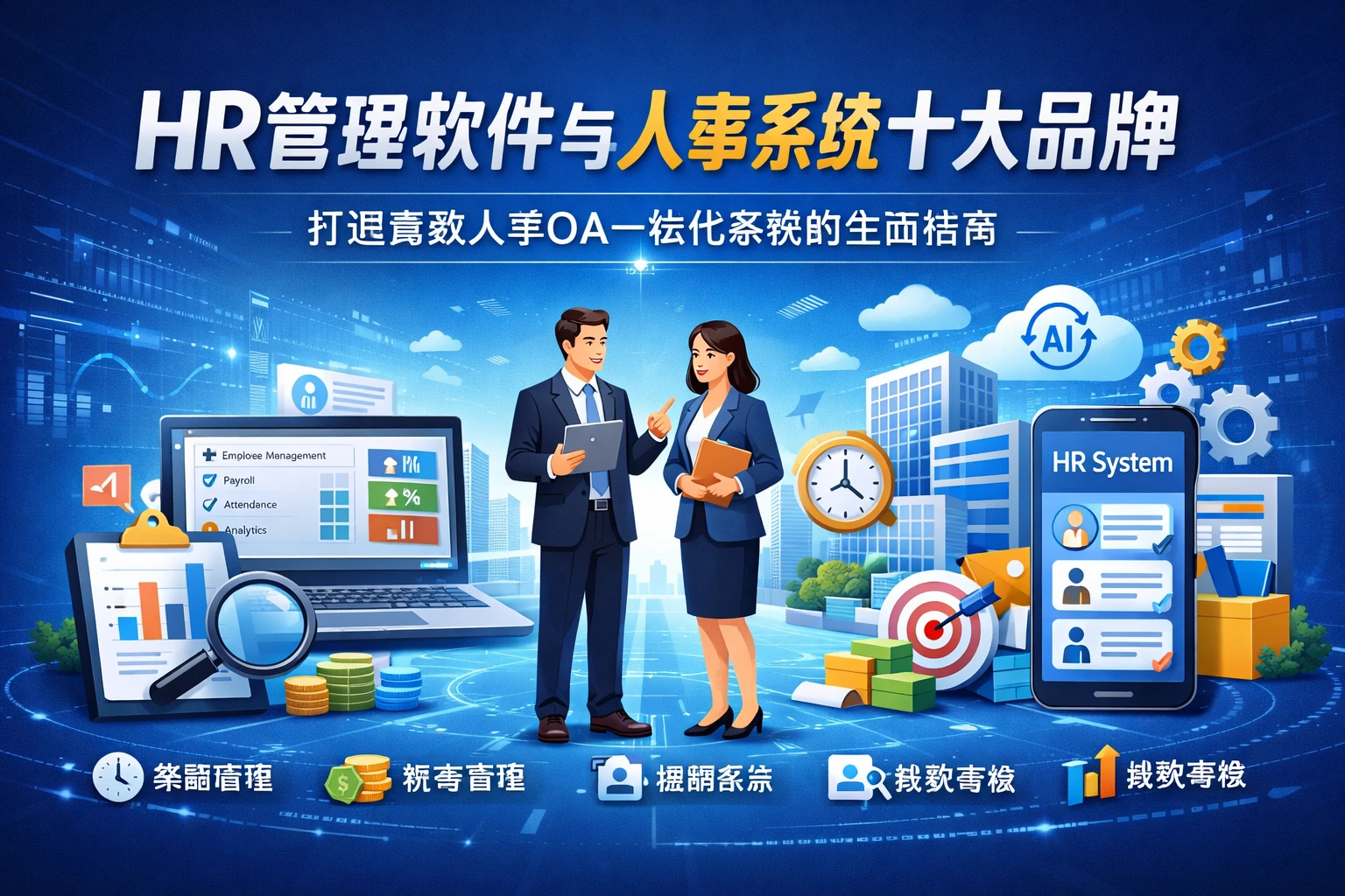 HR管理软件与人事系统十大品牌：打造高效人事OA一体化系统的全面指南