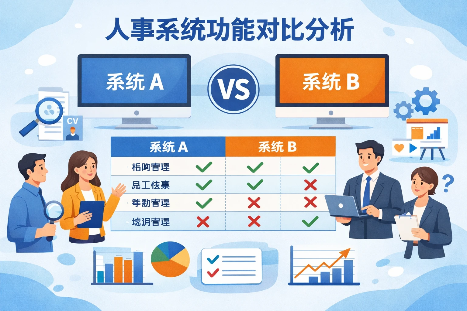 人事系统功能对比分析