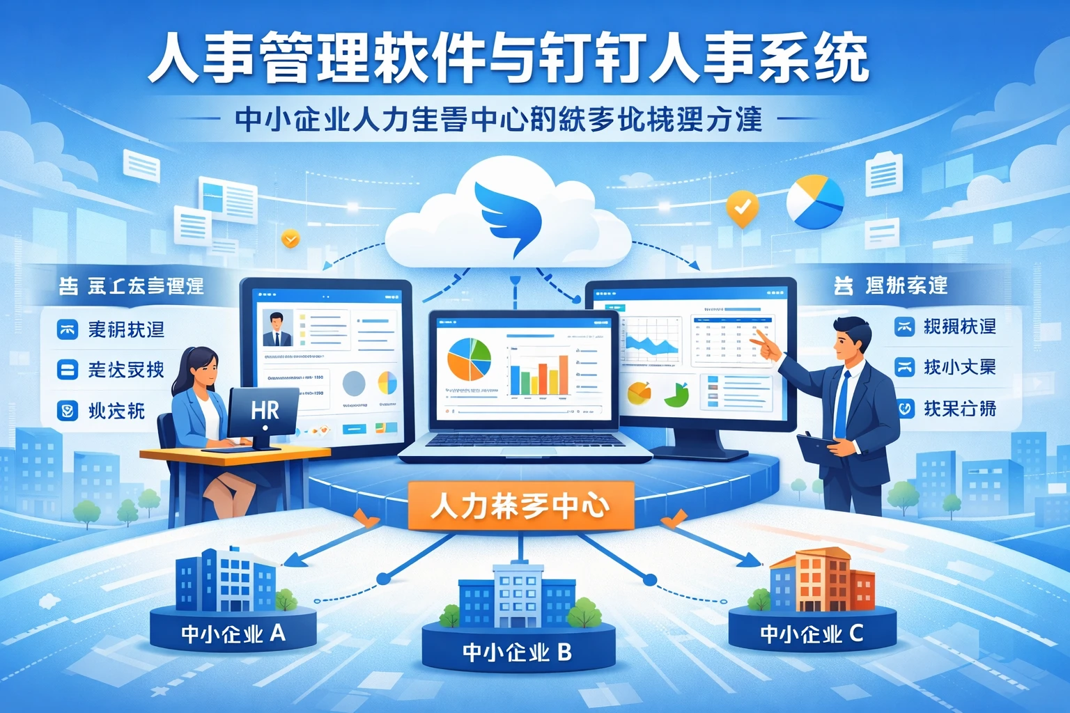 人事管理软件与钉钉人事系统：中小企业人力共享中心的数字化转型方案