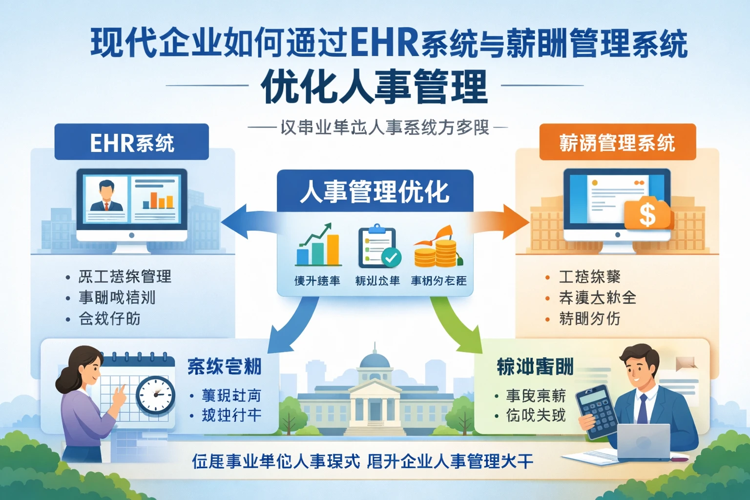 现代企业如何通过EHR系统与薪酬管理系统优化人事管理——以事业单位人事系统为参照