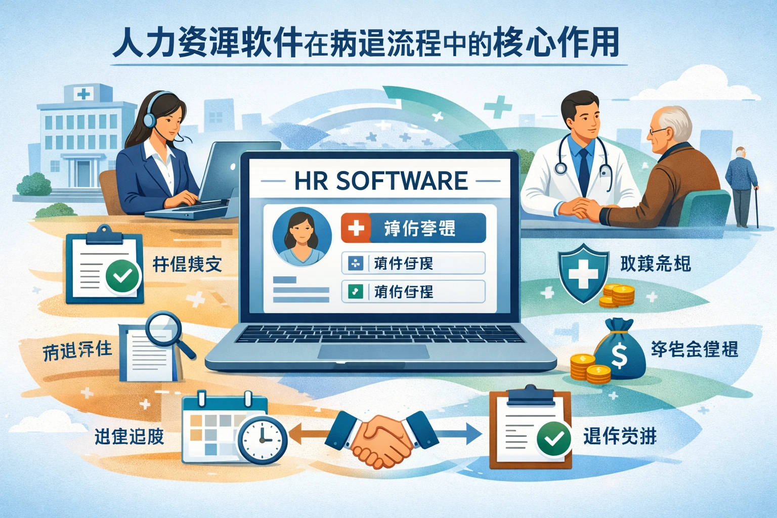 人力资源软件在病退流程中的核心作用