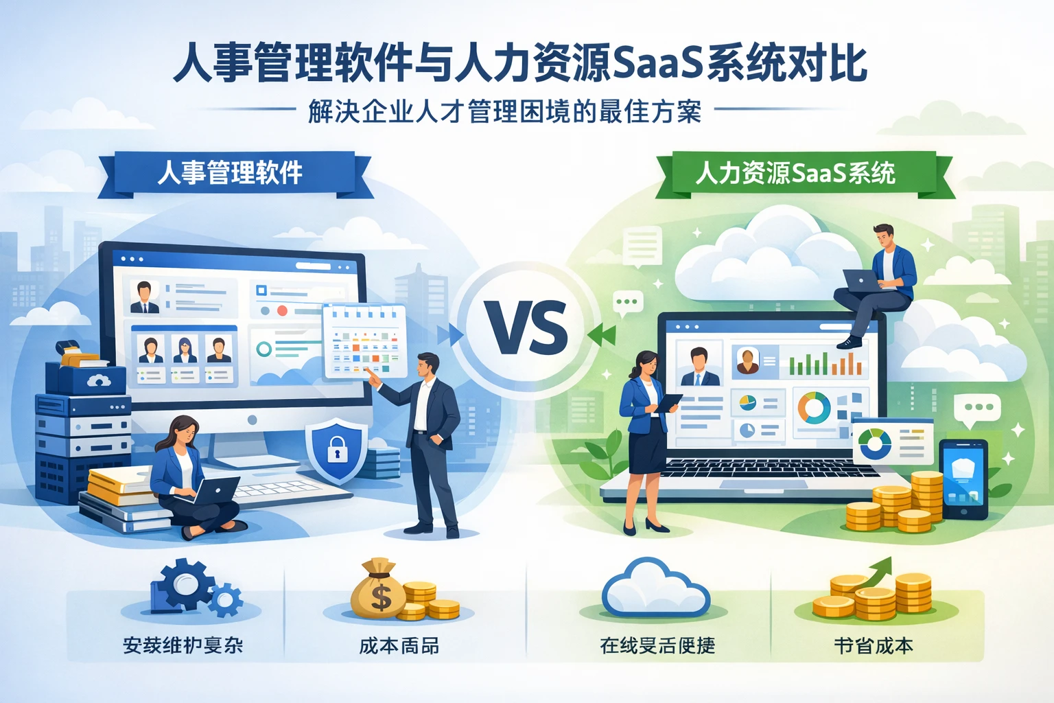 人事管理软件与人力资源SaaS系统对比：解决企业人才管理困境的最佳方案