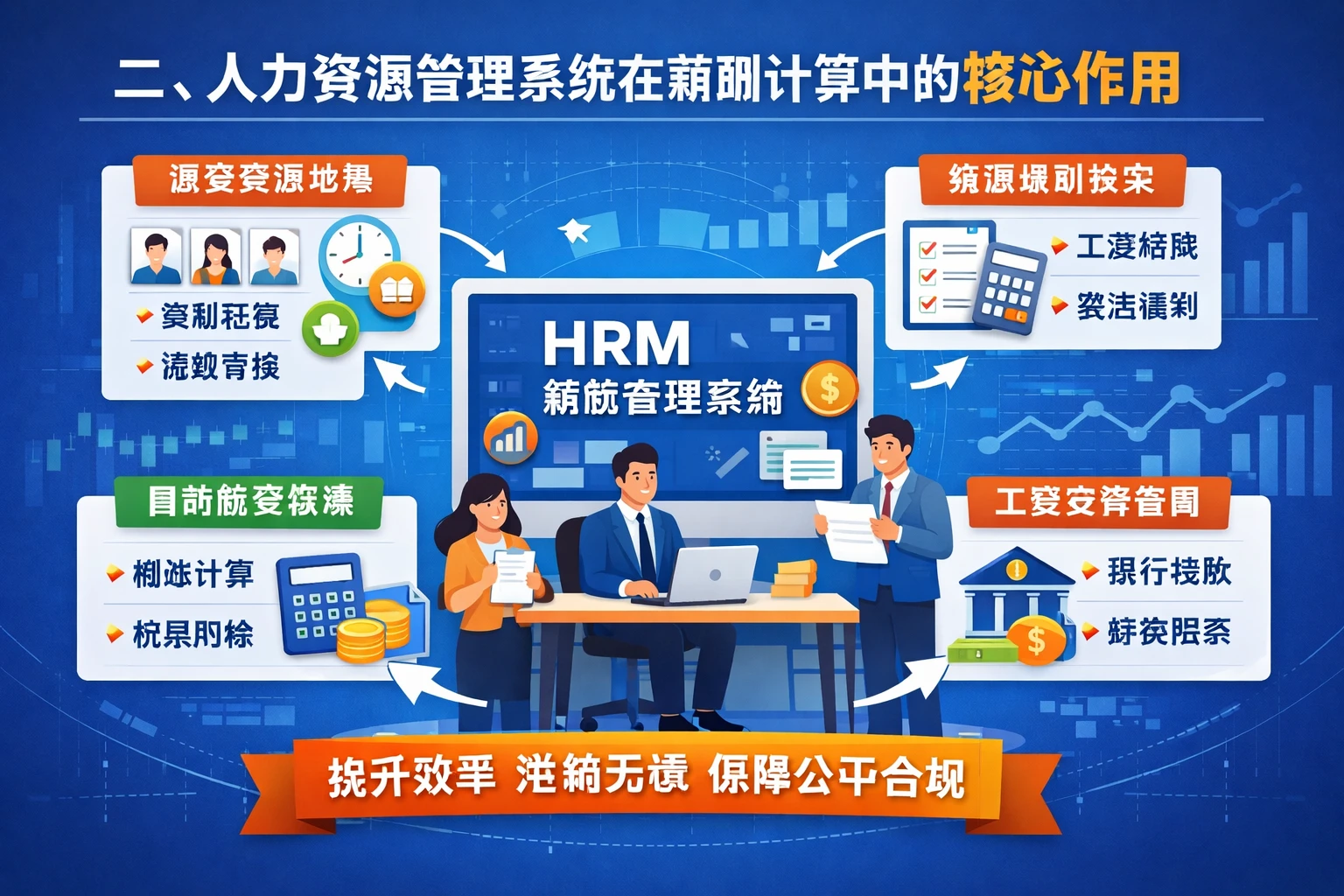 二、人力资源管理系统在薪酬计算中的核心作用