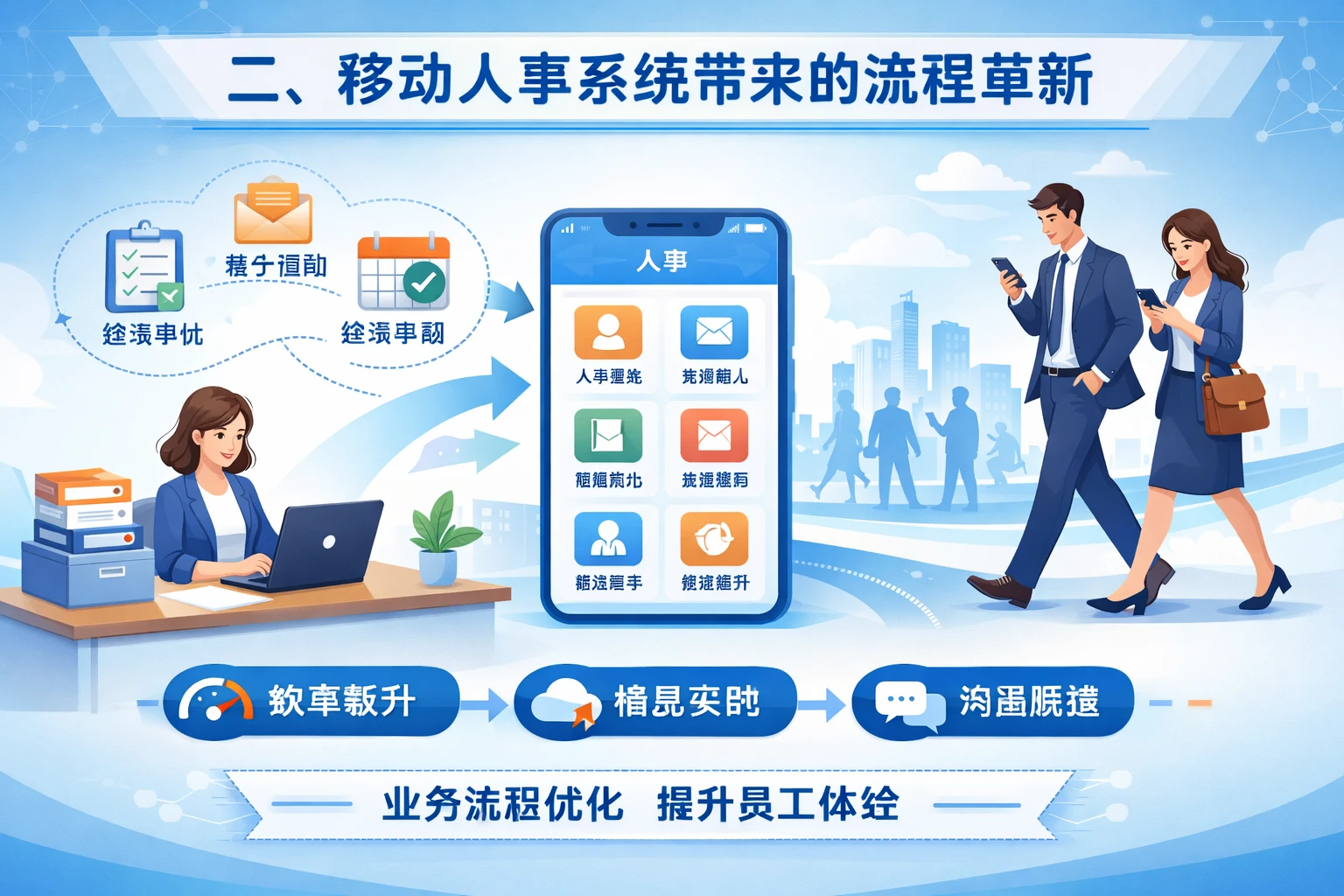 二、移动人事系统带来的流程革新