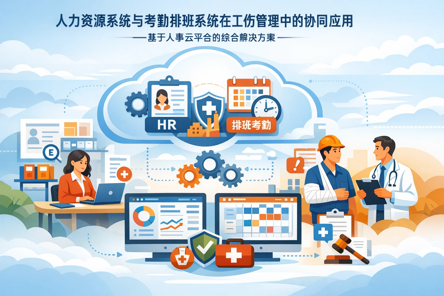 人力资源系统与考勤排班系统在工伤管理中的协同应用——基于人事云平台的综合解决方案