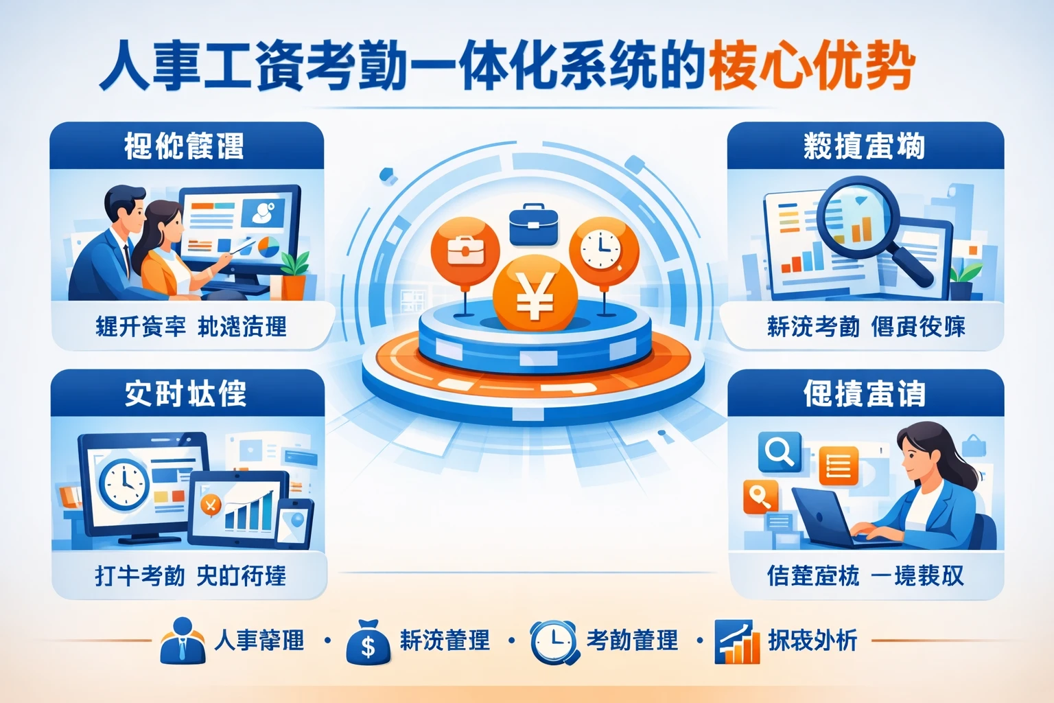 人事工资考勤一体化系统的核心优势