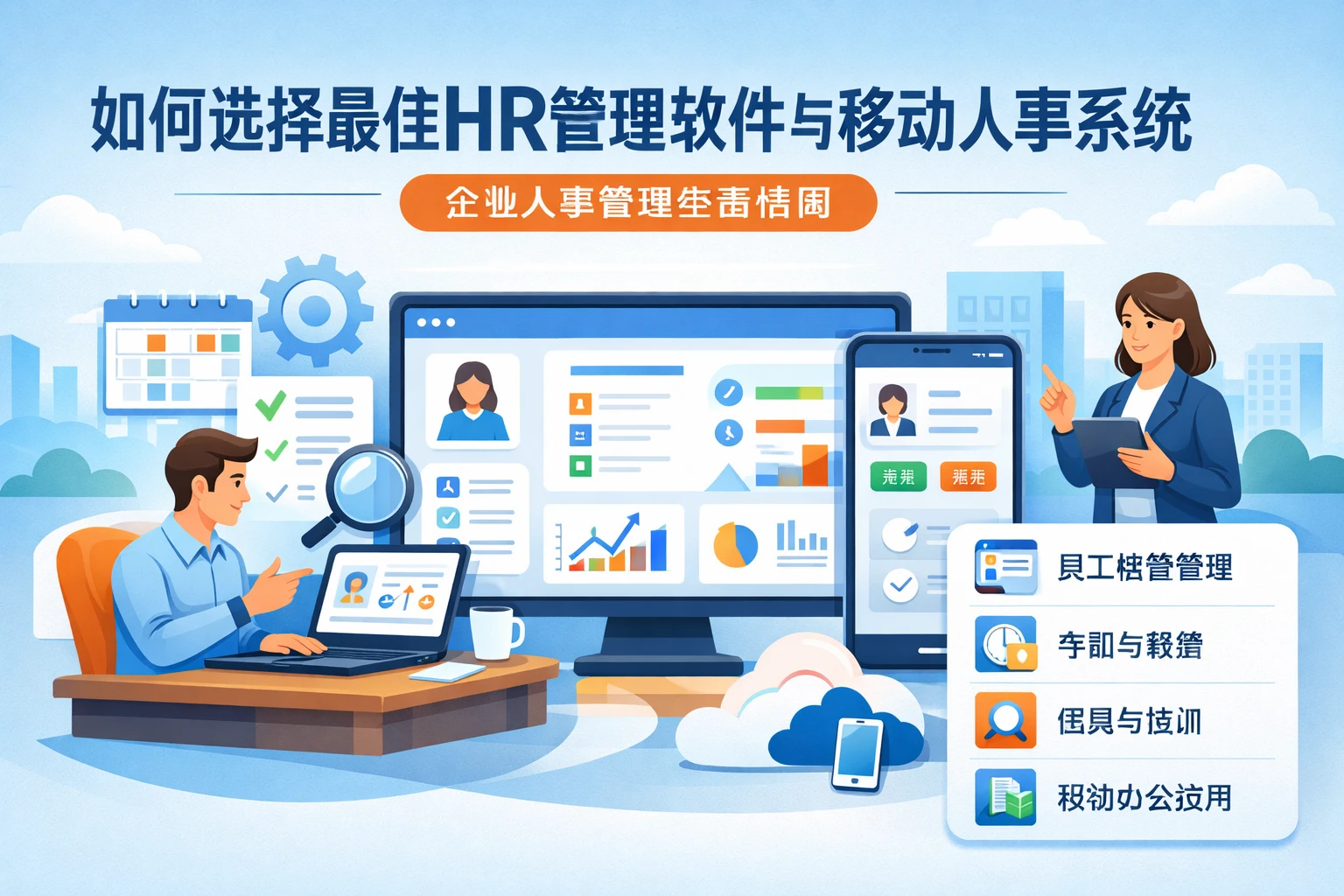 如何选择最佳HR管理软件与移动人事系统：企业人事管理全面指南