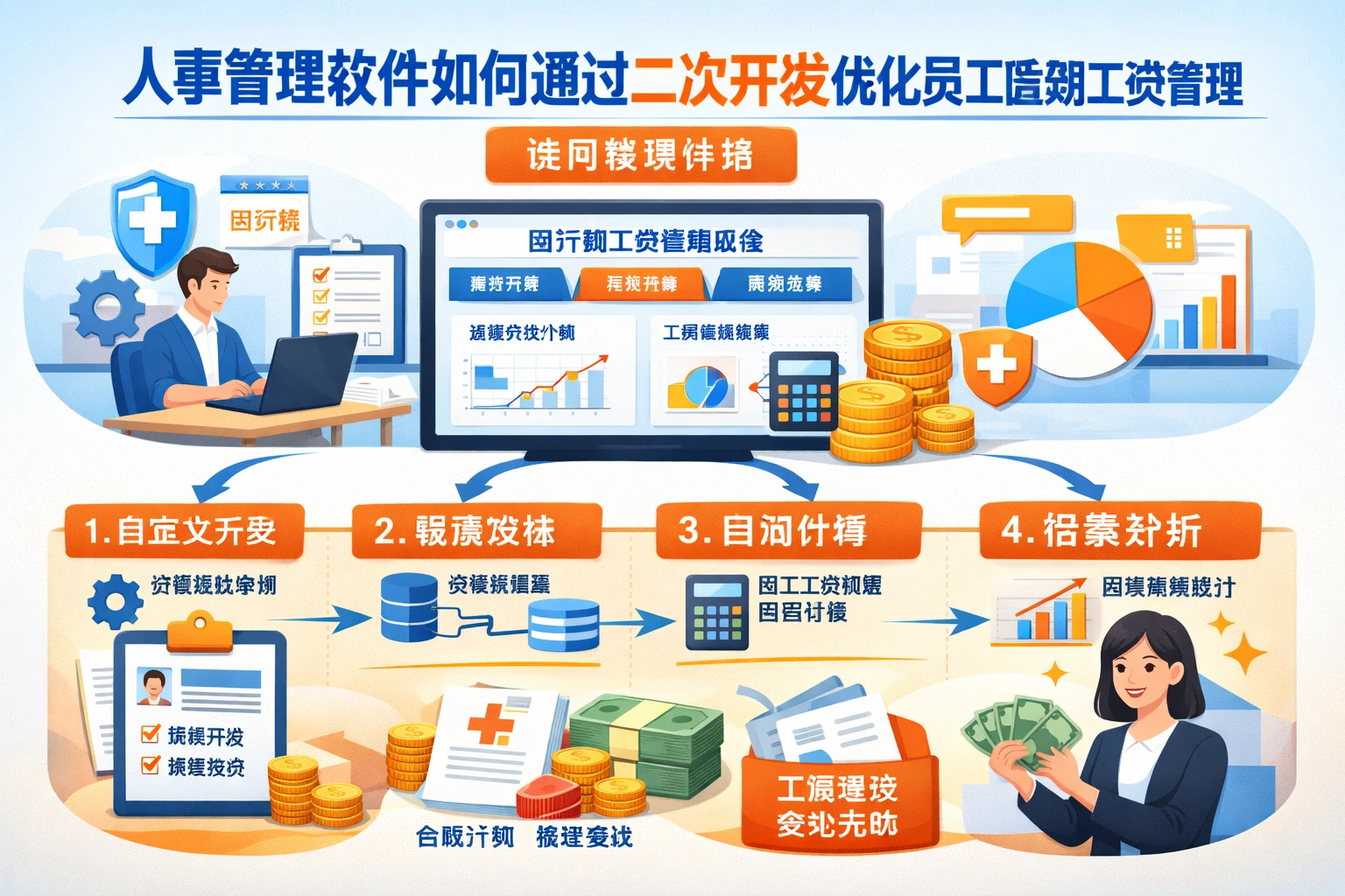 人事管理软件如何通过二次开发优化员工医疗期工资管理：使用教程详解