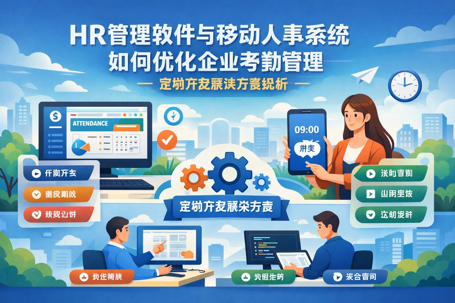 HR管理软件与移动人事系统如何优化企业考勤管理——定制开发解决方案探析