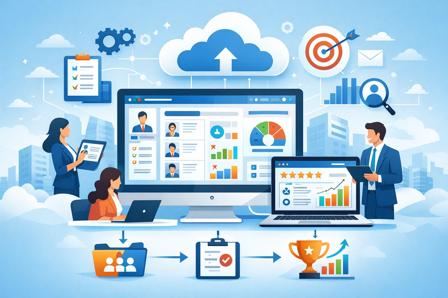 现代企业人力资源管理系统：云端版人事管理与绩效考评系统的整合优势