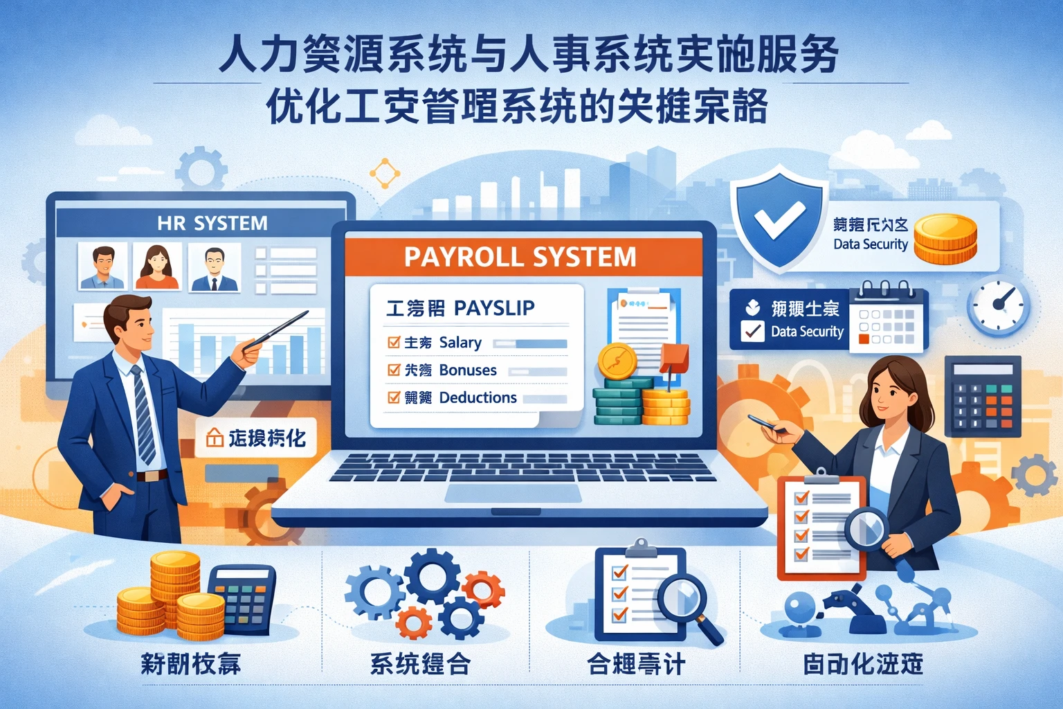 人力资源系统与人事系统实施服务：优化工资管理系统的关键策略