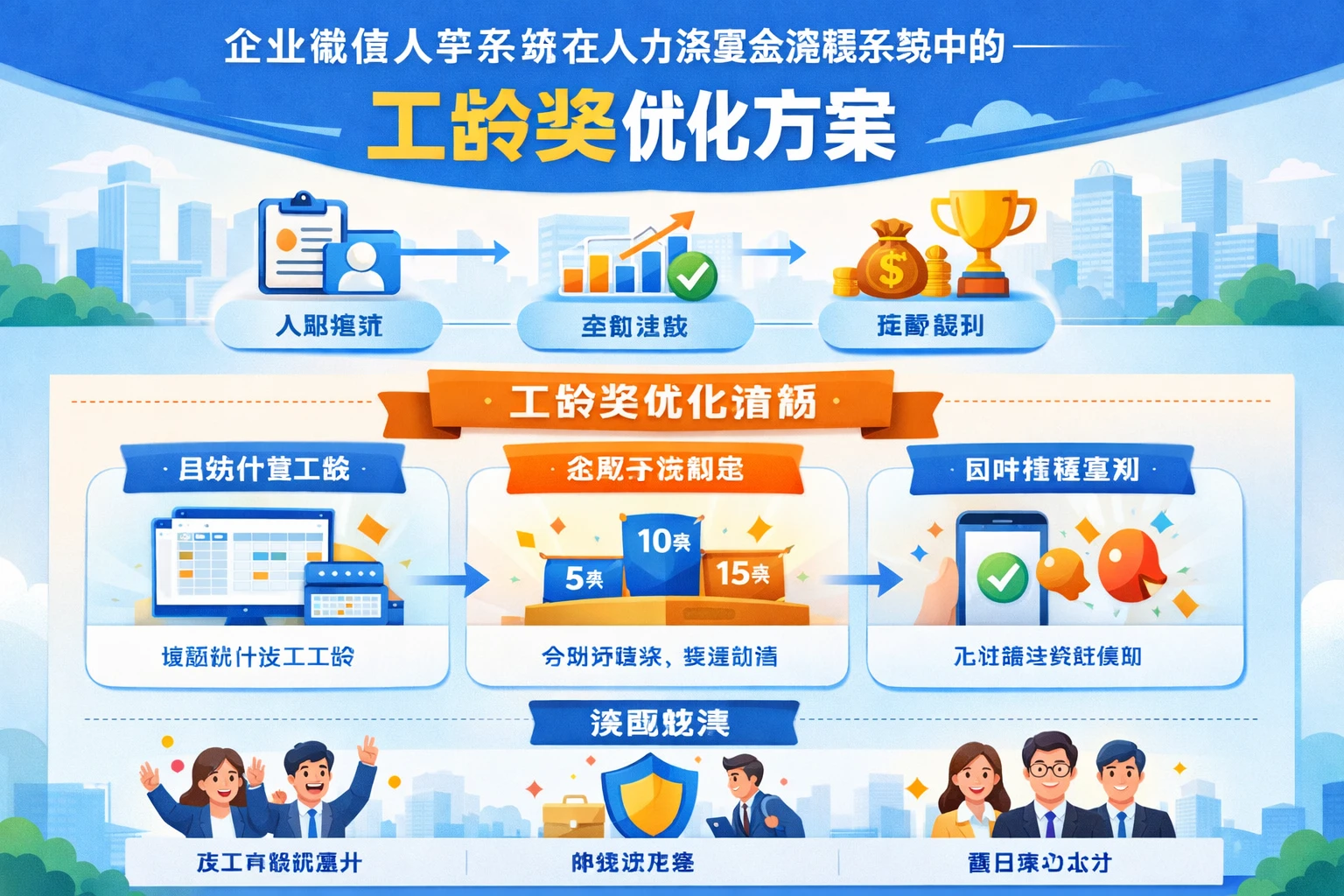 企业微信人事系统在人力资源全流程系统中的工龄奖优化方案