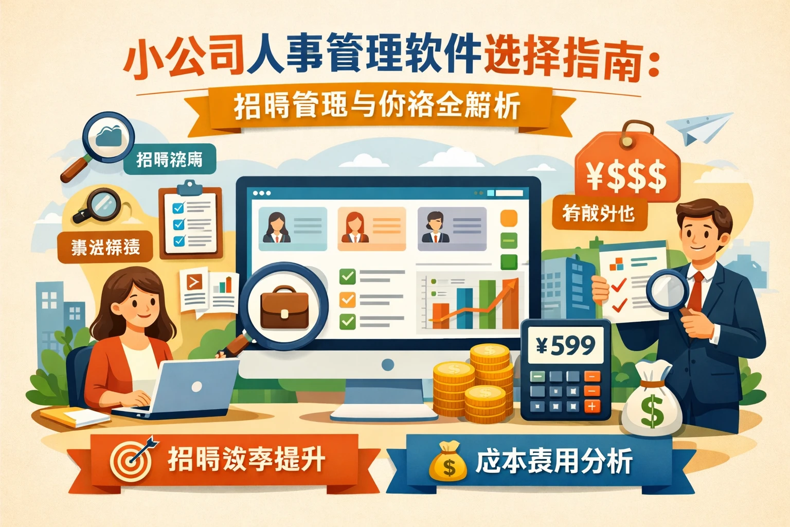 小公司人事管理软件选择指南：招聘管理与价格全解析