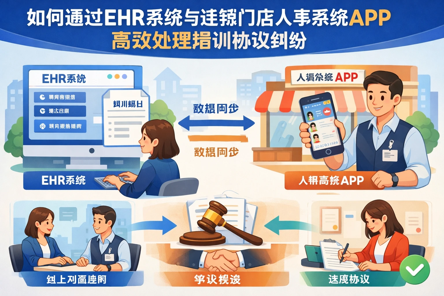 如何通过EHR系统与连锁门店人事系统APP高效处理培训协议纠纷