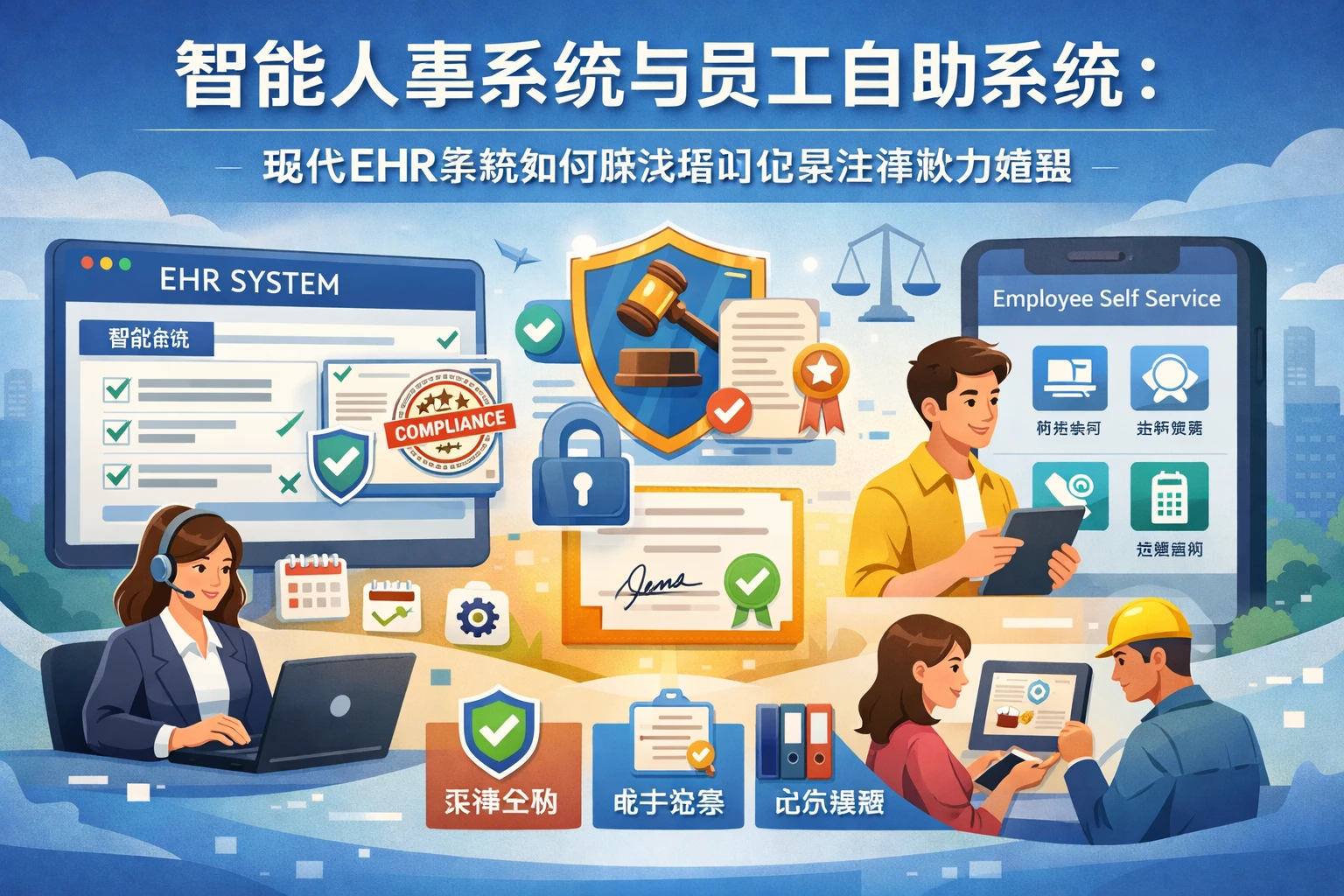 智能人事系统与员工自助系统：现代EHR系统如何解决培训记录法律效力难题