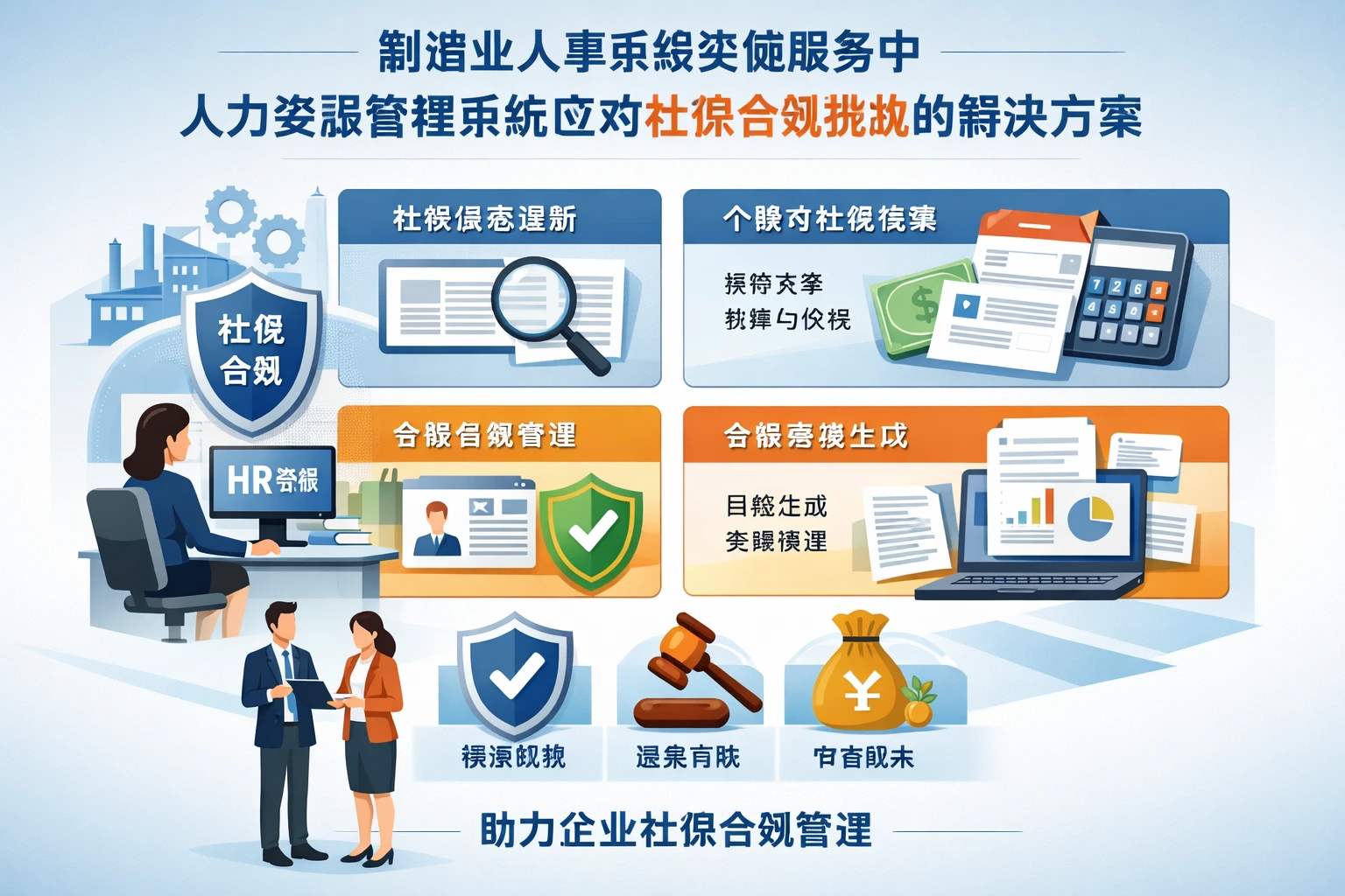 制造业人事系统实施服务中人力资源管理系统应对社保合规挑战的解决方案