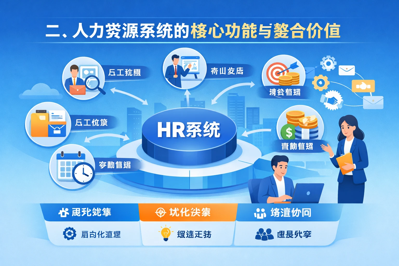 二、人力资源系统的核心功能与整合价值
