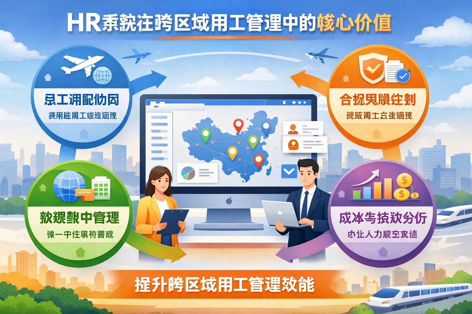 HR系统在跨区域用工管理中的核心价值