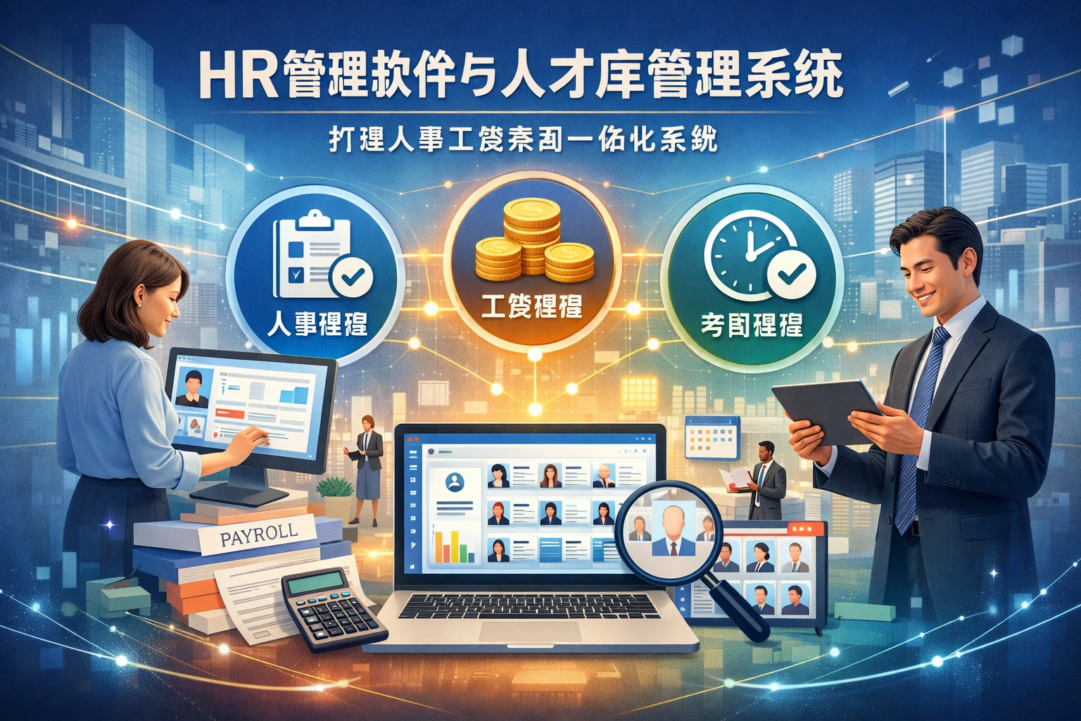 HR管理软件与人才库管理系统：打造人事工资考勤一体化系统