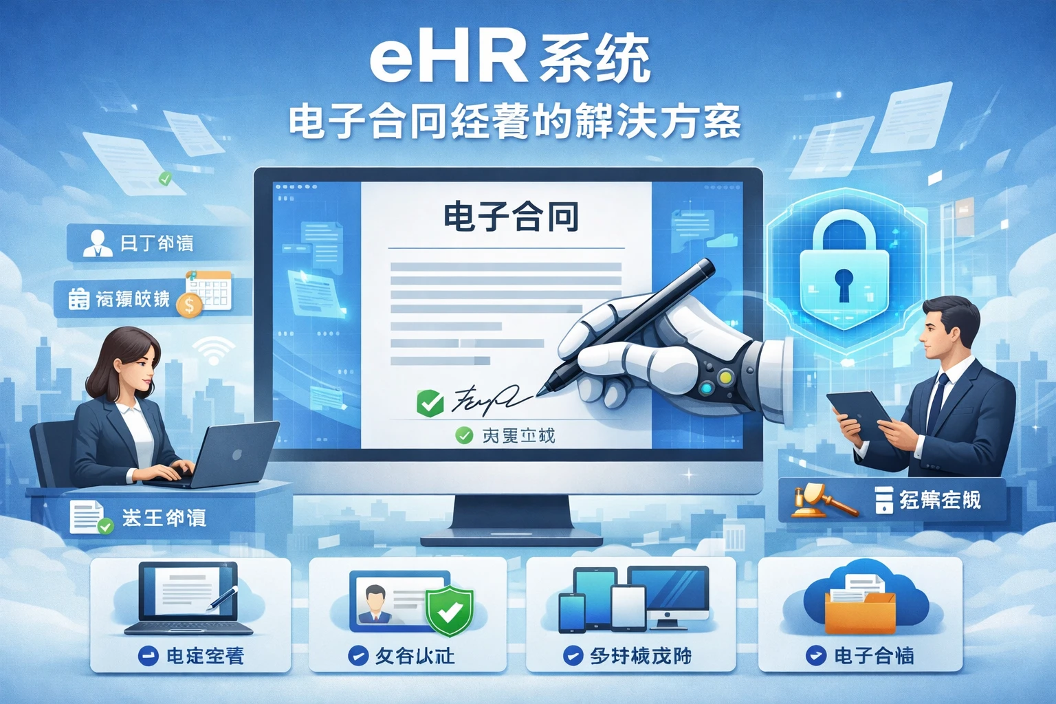 eHR系统电子合同签署的解决方案