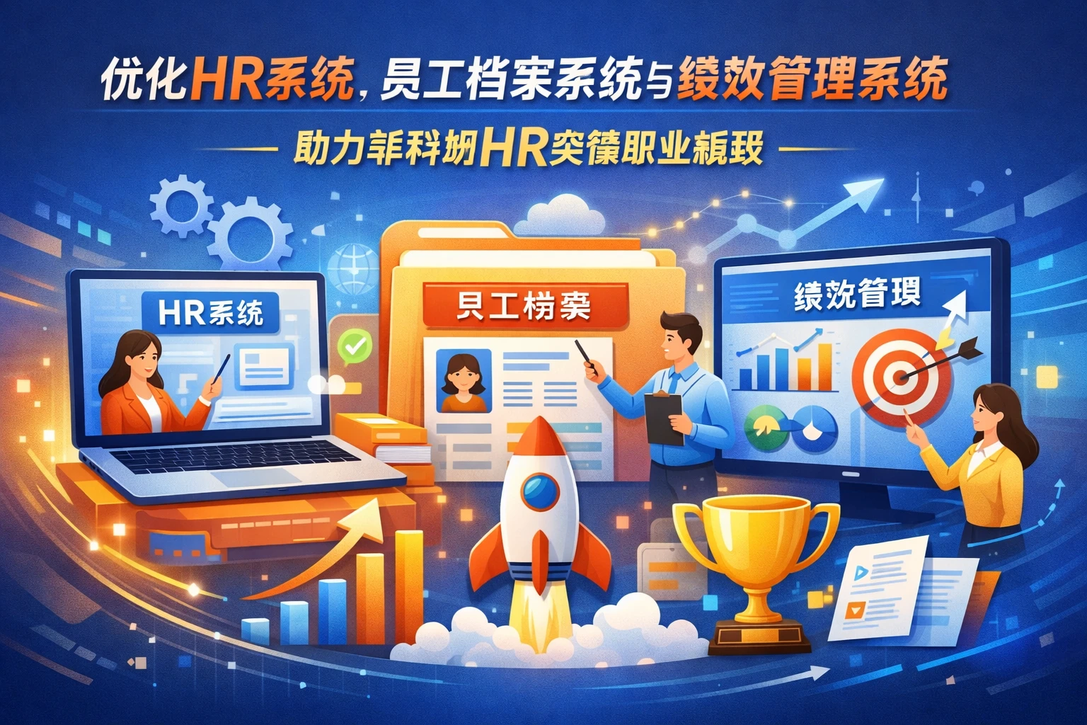 优化HR系统、员工档案系统与绩效管理系统，助力非科班HR突破职业瓶颈