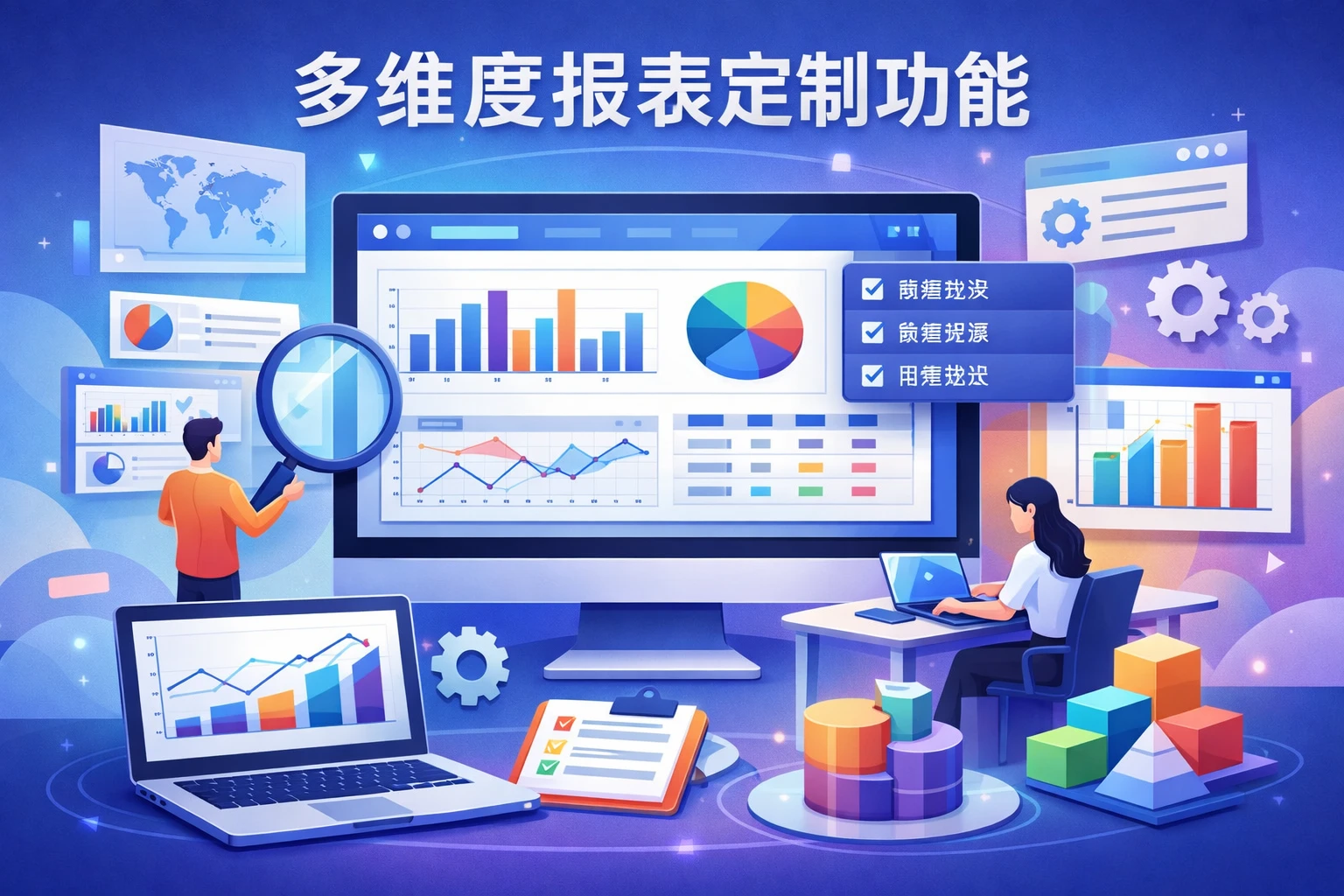 多维度报表定制功能