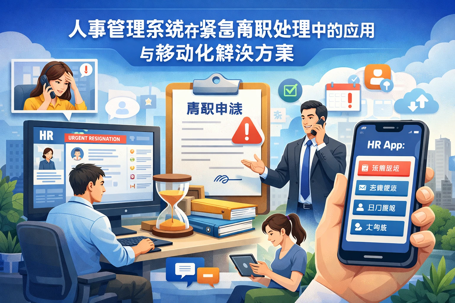 人事管理系统在紧急离职处理中的应用与移动化解决方案