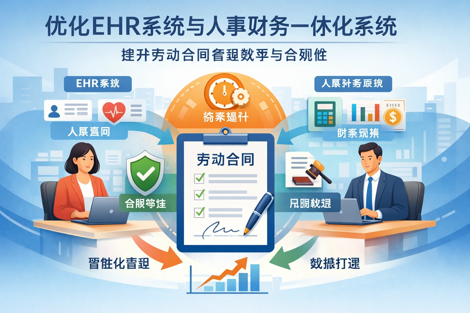 优化ehr系统与人事财务一体化系统，提升劳动合同管理效率与合规性