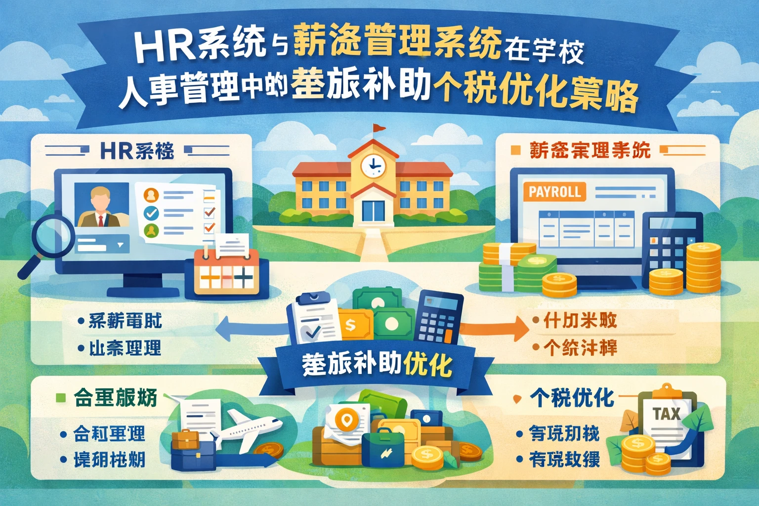 HR系统与薪资管理系统在学校人事管理中的差旅补助个税优化策略