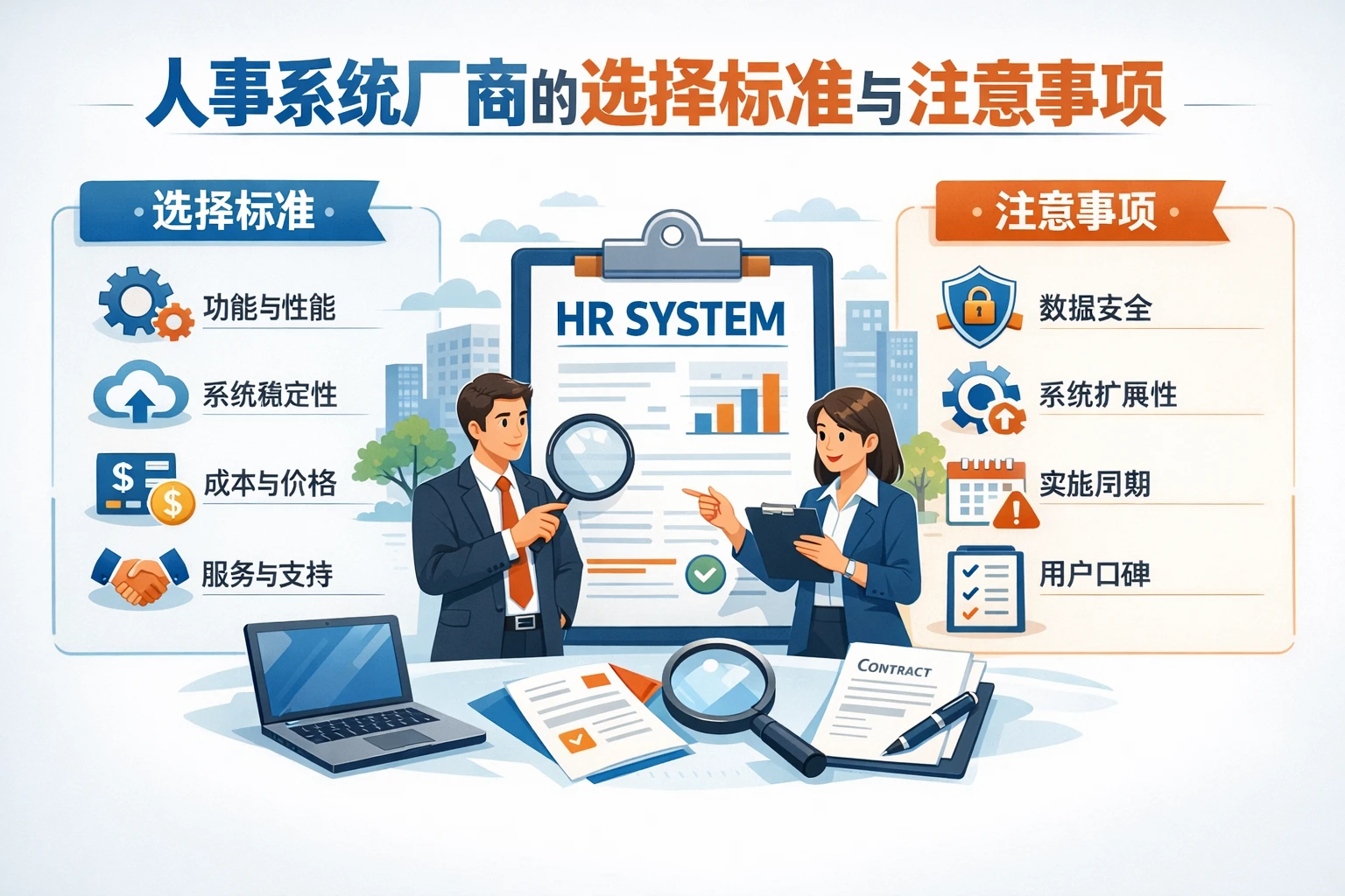 人事系统厂商的选择标准与注意事项