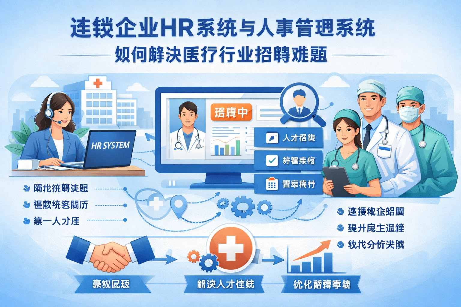 连锁企业HR系统与人事管理系统如何解决医疗行业招聘难题