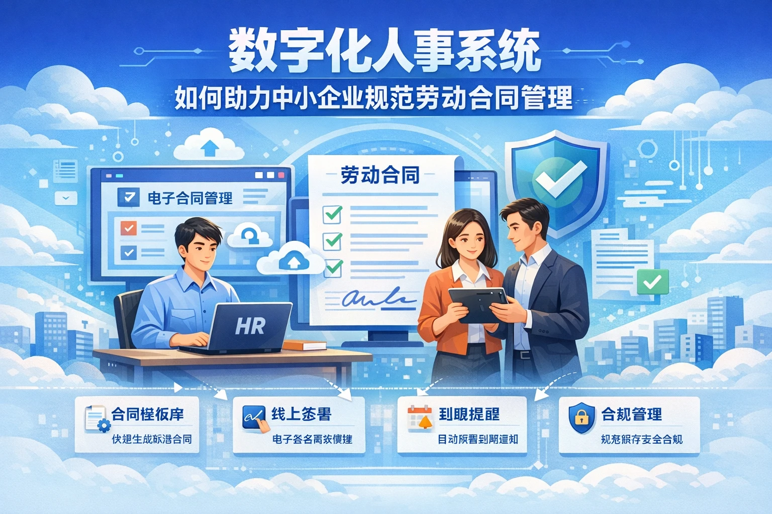 数字化人事系统如何助力中小企业规范劳动合同管理