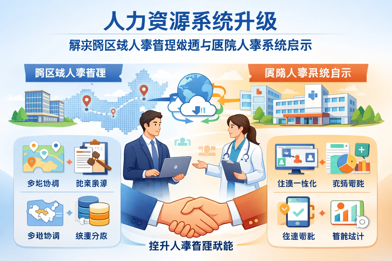 人力资源系统升级：解决跨区域人事管理难题与医院人事系统启示
