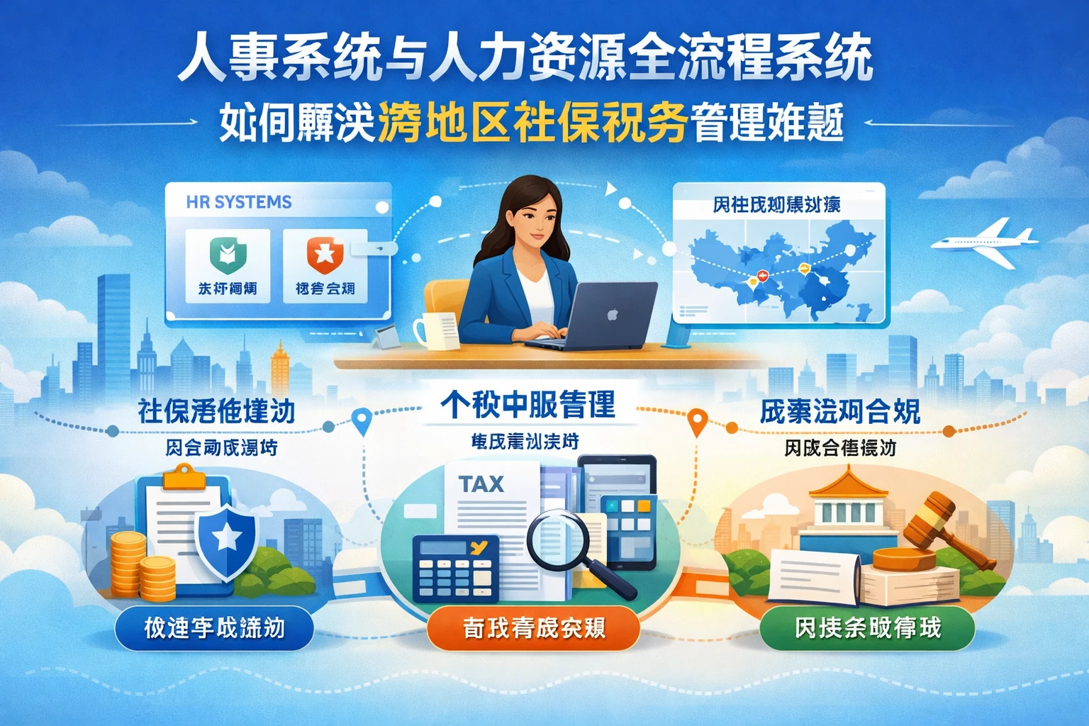人事系统与人力资源全流程系统如何解决跨地区社保税务管理难题