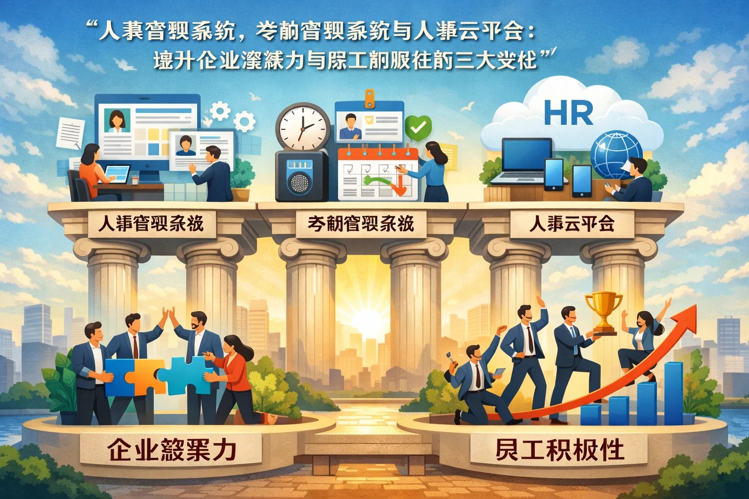 人事管理系统、考勤管理系统与人事云平台：提升企业凝聚力与员工积极性的三大支柱